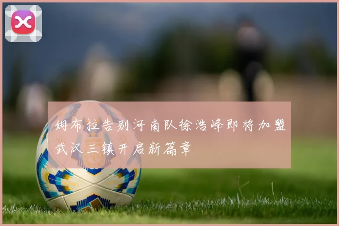 姆布拉告别河南队徐浩峰即将加盟武汉三镇开启新篇章